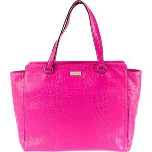 Kate Spade New York Vibrant Pink Embossed Tote